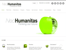 Tablet Screenshot of neohumanitas.org